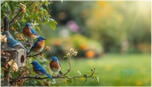 attracting bluebirds to your yard