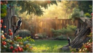 attracting woodpeckers to your backyard