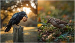 behavior and diet of brown and black birds