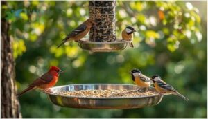 benefits of using bird seed feeder trays