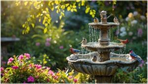benefits of waterfall bird baths