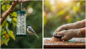 bird feeder maintenance and bird safety tips