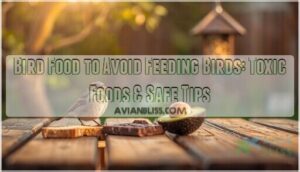 bird food to avoid feeding birds