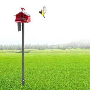Bird House Pole, 60" Adjustable B0DP7FGDWL