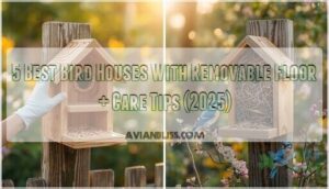 bird house with removable floor