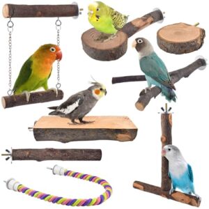 Bird Perches, 8pcs Natural Wood B0DMSFS7ZF