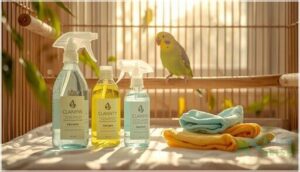 bird-safe cleaning sprays and solutions