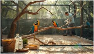 bird safety during cleaning