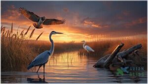 birds of prey and waterbirds