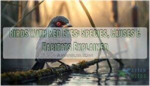 birds with red eyes