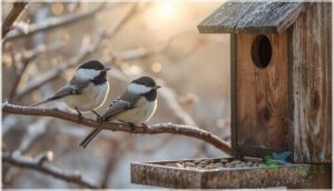 black-capped and carolina chickadee