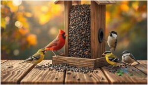 black oil sunflower seeds for bird diversity