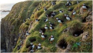 breeding colonies and nesting sites