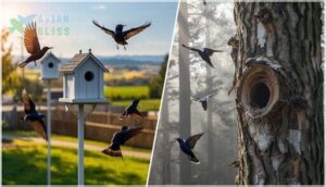 breeding habitats in eastern and western north america