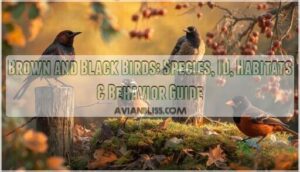 brown and black birds