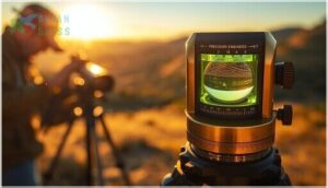 built-in spirit levels and leveling