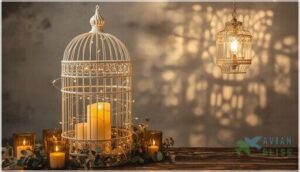 candle lanterns and soft lighting