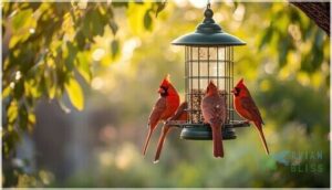 cardinal ring and bird attraction