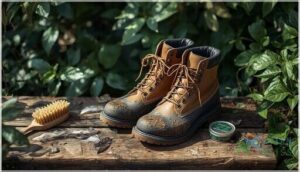 caring for and maintaining bird watching boots