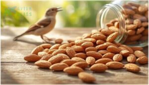 choosing raw, unsalted almonds