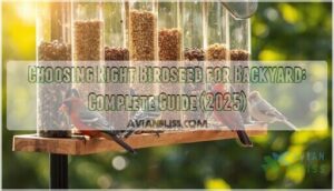 choosing right birdseed for backyard