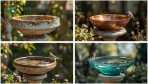 choosing the best materials for bird baths