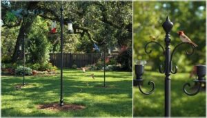 choosing the right bird feeder pole