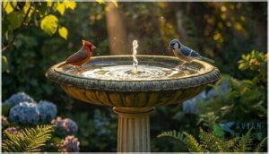 classic birdbaths and pedestal designs