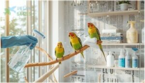 cleaning schedules to maintain a healthy habitat
