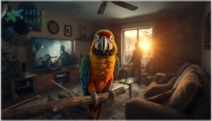 common causes of stress in birds