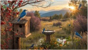 conservation and attracting blue birds