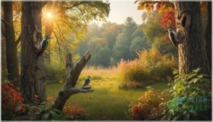 conservation and attracting woodpeckers locally