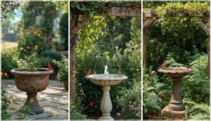 container, hanging, and ground-level designs