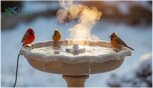 de-icer add-ons for existing bird baths