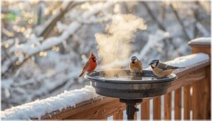 deck mount heated bird bath (up to 43% off)