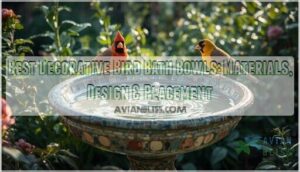 decorative bird bath bowls