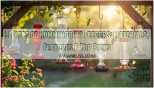 different types of hummingbird feeders