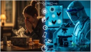 distinguishing from seasonal flu