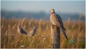 distinguishing mourning doves from other species