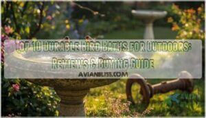 durable bird bath for outdoors