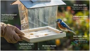 easy to clean and refill construction