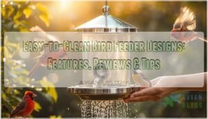 easy to clean bird feeder designs