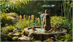 eco-friendly and solar water features