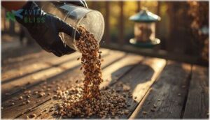 empty and dispose of old seed