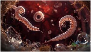 endoparasites (intestinal worms, protozoa) endoparasites (intestinal worms, protozoa)