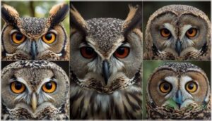 eye color and facial features