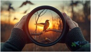 field of view and tracking moving birds