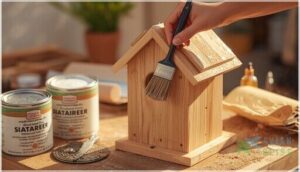 finishing touches and weatherproofing