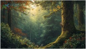 forests – deciduous, coniferous, and mixed