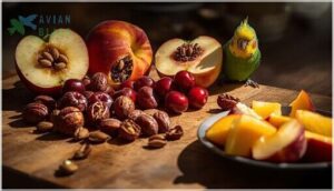 fruit pits and seeds (apple, cherry, peach, plum) fruit pits and seeds (apple, cherry, peach, plum)